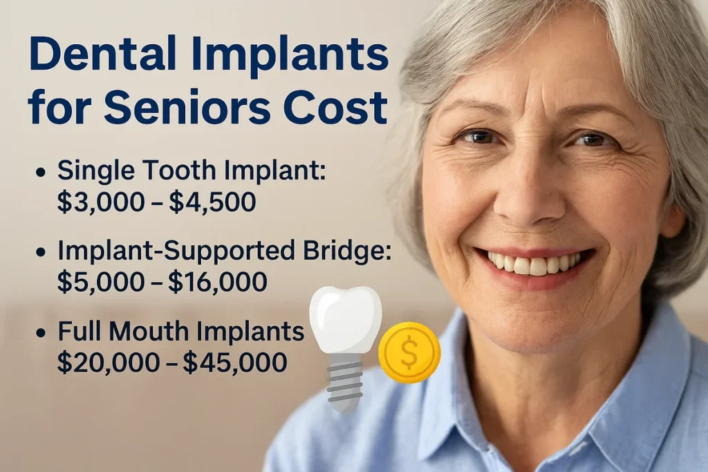 Dental Implants for Seniors Cost: Complete 2025 Guide 🦷 4 dental implants for seniors cost