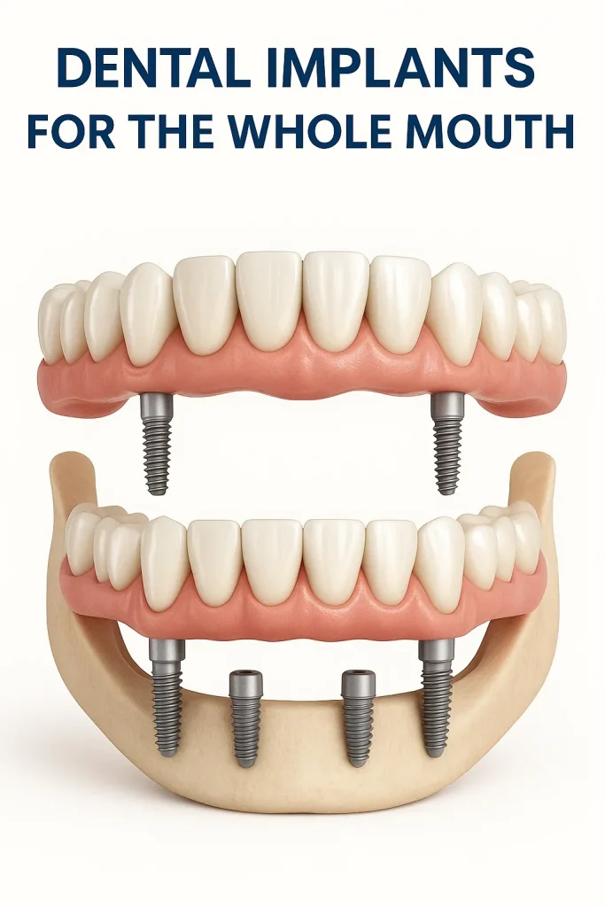 Dental Implants for the Whole Mouth: Complete Guide to a Perfect Smile 4 dental implants for the whole mouth
