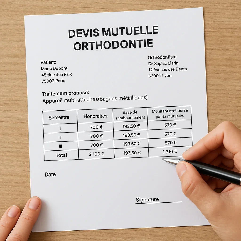 Devis mutuelle orthodontie : tout savoir avant de vous lancer 5 devis mutuelle orthodontie