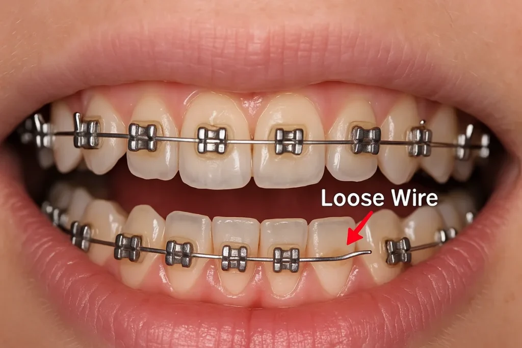Loose Wire Braces: Causes, Fixes, and Dental Care Tips 4 loose wire braces