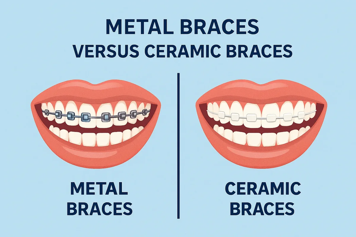 Metal Braces Versus Ceramic Braces: Which Is Better for You? 5 metal braces versus ceramic braces