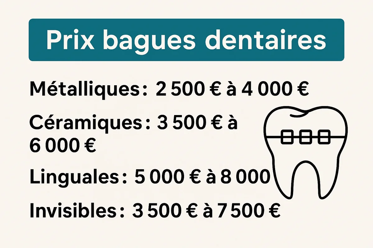 Prix bagues dentaires : tout ce quâil faut savoir pour bien choisir đ 5 prix bagues dentaires