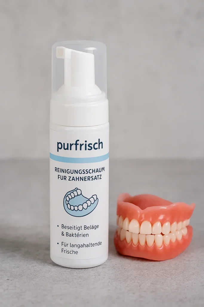 Purfrisch Reinigungsschaum für Zahnersatz – Anwendung & Wirkung 4 purfrisch reinigungsschaum für zahnersatz