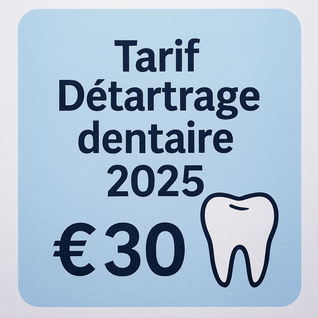 Tarif détartrage dentaire 2025 : tout savoir 5 tarif détartrage dentaire 2025