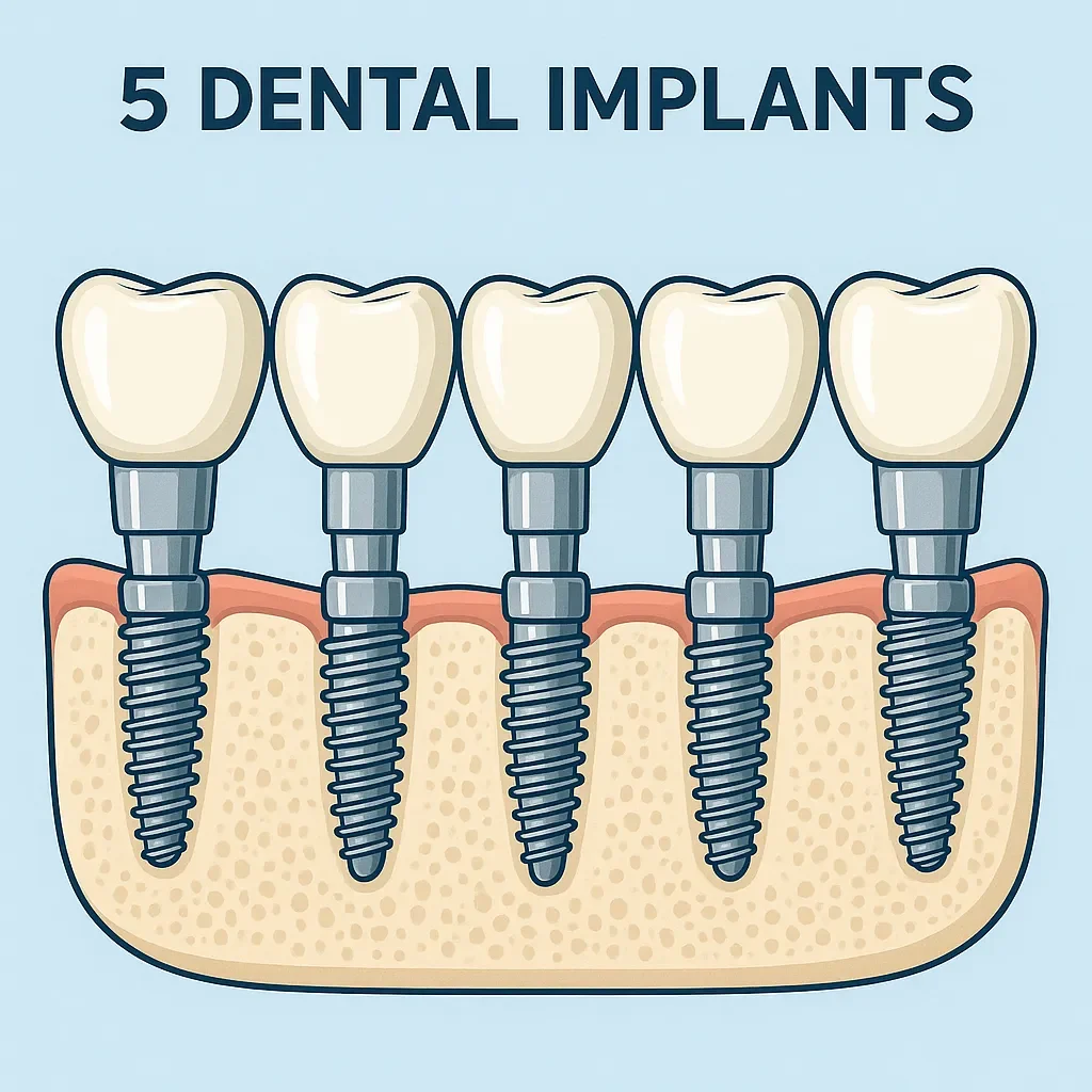 5 Dental Implants 5 5 dental implants
