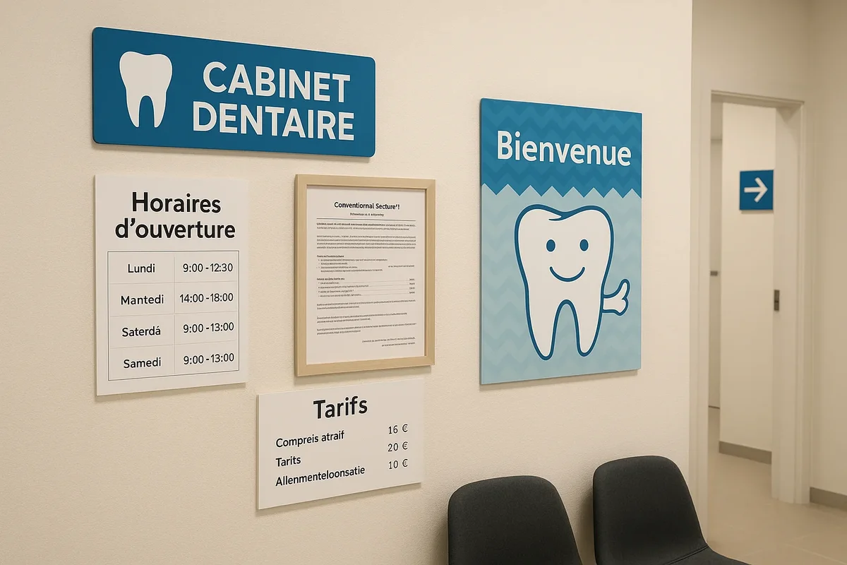 Affichage cabinet dentaire : Guide complet pour optimiser votre visibilité 5 affichage cabinet dentaire