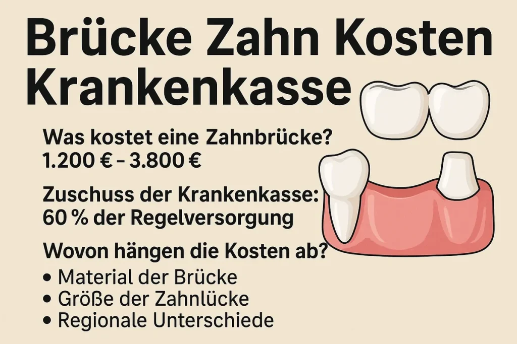 Brücke Zahn Kosten Krankenkasse – Ihr kompletter Leitfaden 2025 4 brücke zahn kosten krankenkasse