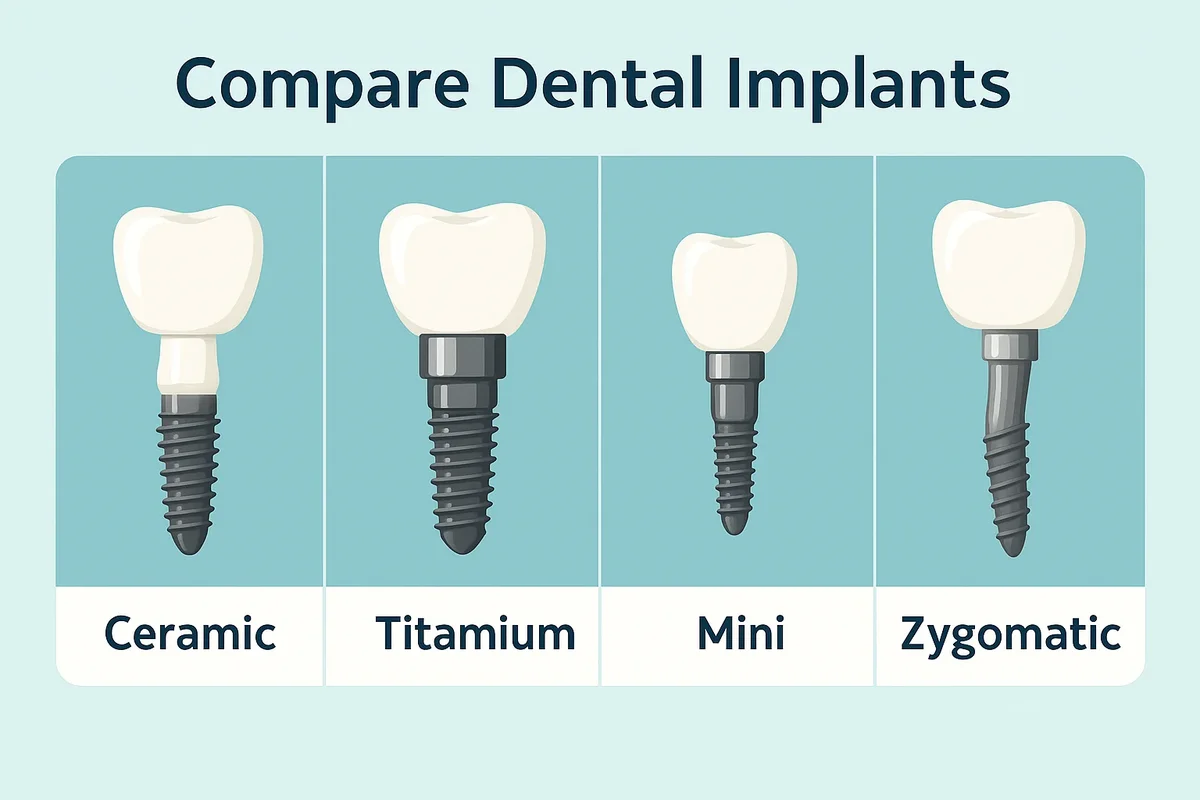 compare dental implants