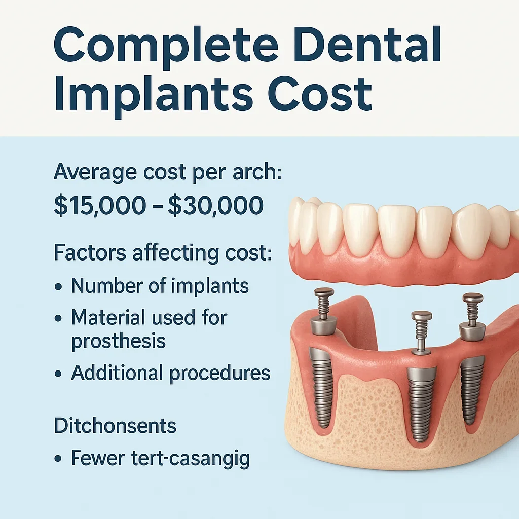 Complete Dental Implants Cost: Full 2025 Overview 5 complete dental implants cost