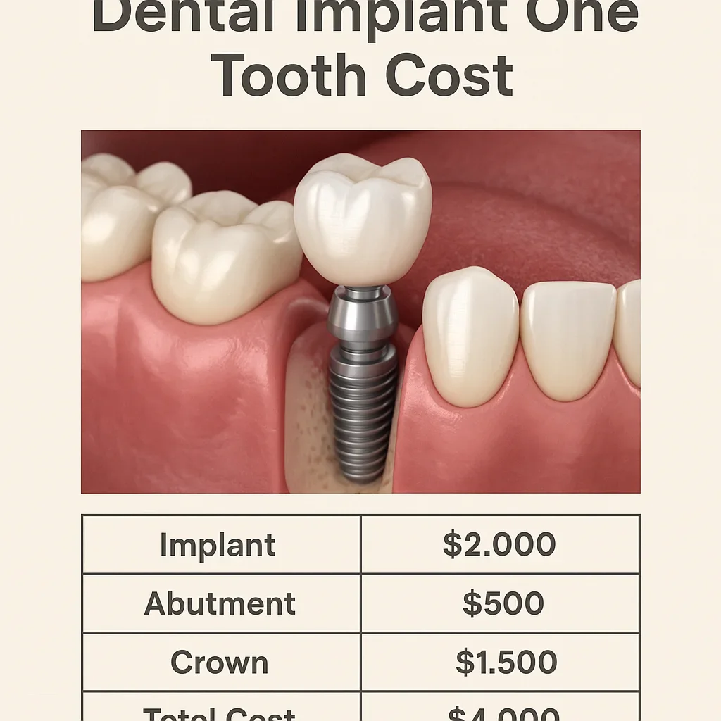 Dental Implant One Tooth Cost: Complete 2025 Guide 💎 5 dental implant one tooth cost