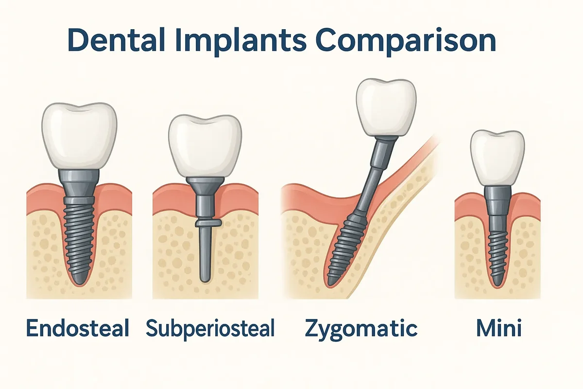Dental Implants Comparison: Choosing the Best Option 5 dental implants comparison
