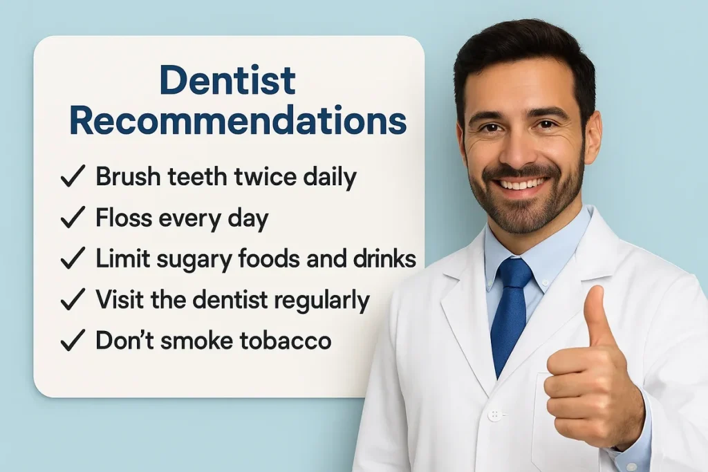 Top Dentist Recommendations for Healthier Teeth 4 dentist recommendations