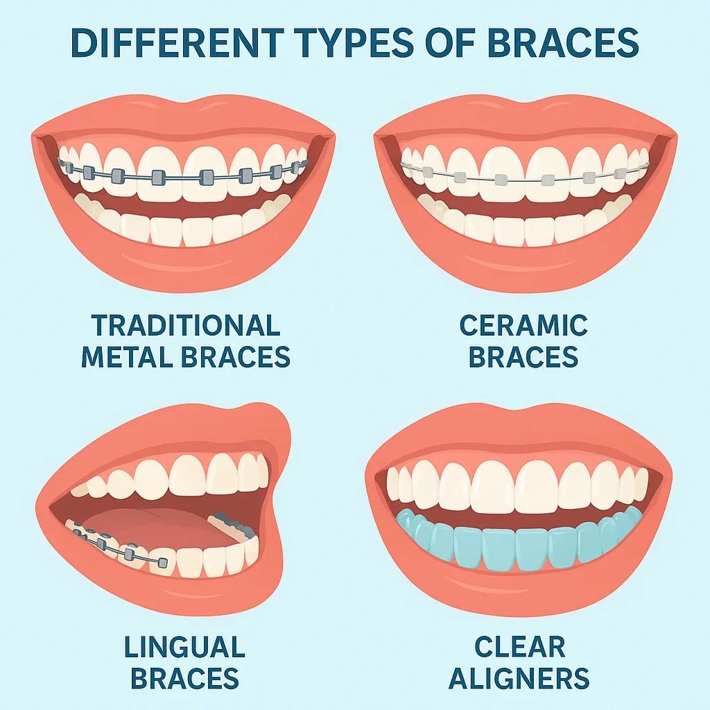 Different Types of Braces: Which One Is Right for You? 5 different types of braces