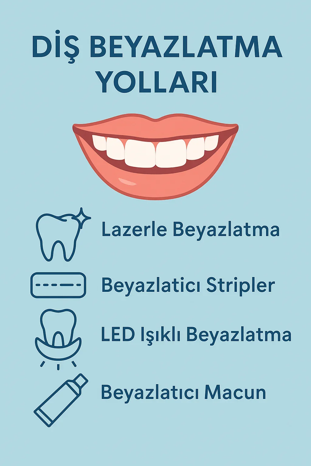 Diş Beyazlatma Yolları: En Etkili ve Güvenli Yöntemler 5 dis beyazlatma yollari