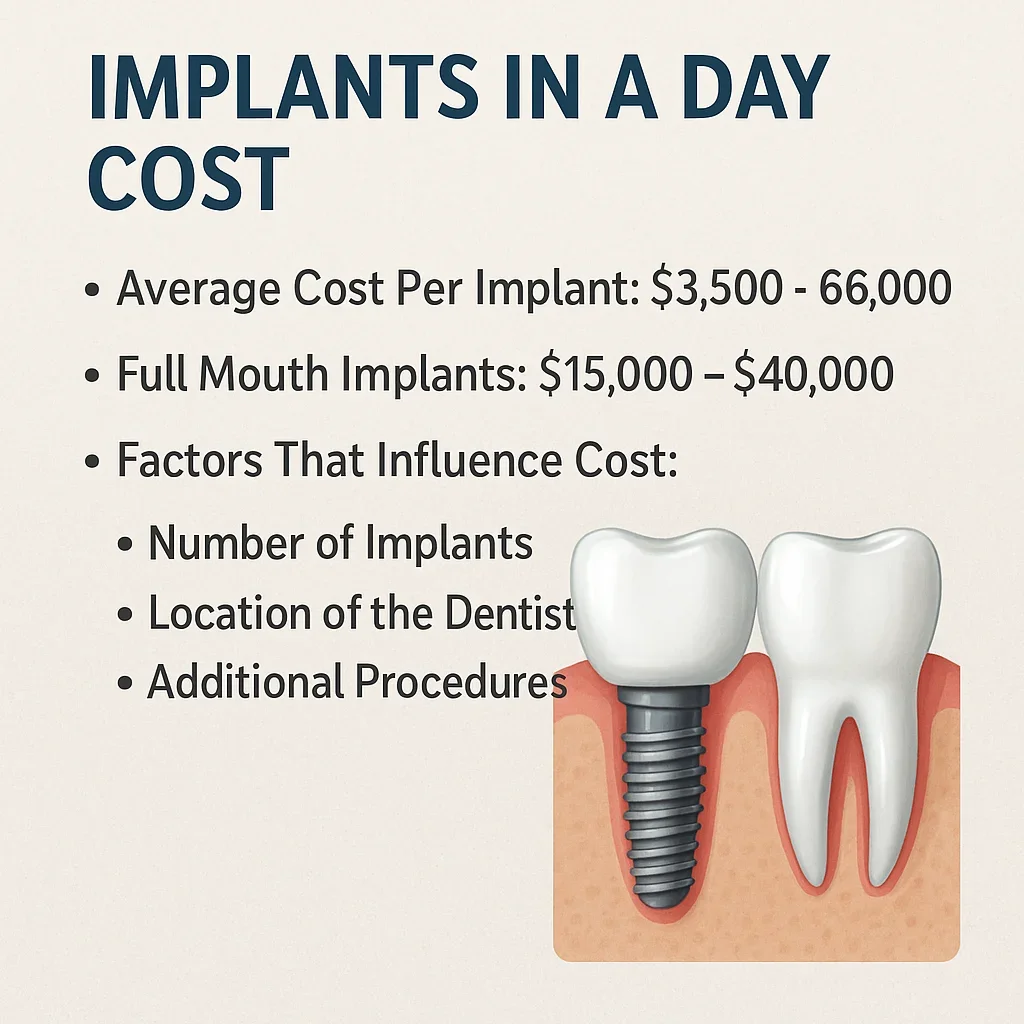 Complete Guide to Implants in a Day Cost 5 implants in a day cost
