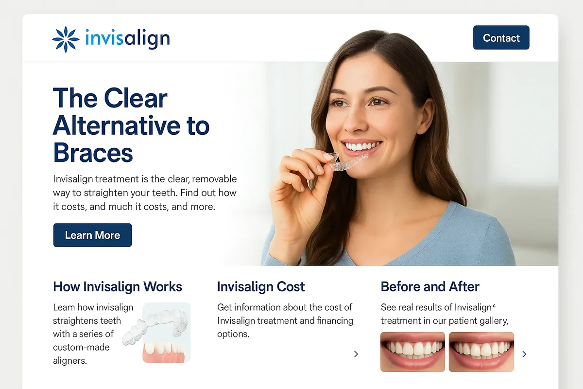 10 Key Secrets to a High-Converting Invisalign Website 5 invisalign website