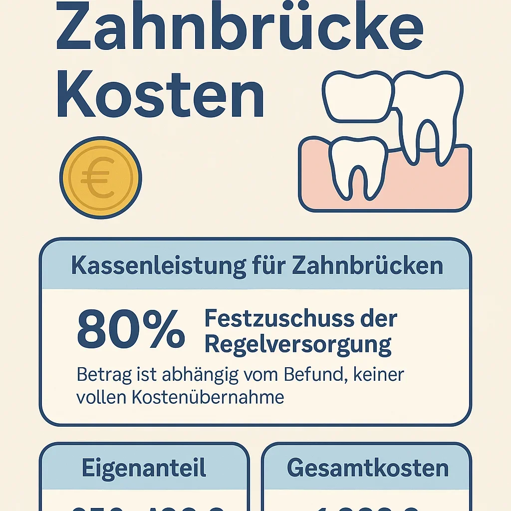 Krankenkasse Zahnbrücke Kosten: Was Sie 2025 wissen müssen 5 krankenkasse zahnbrücke kosten