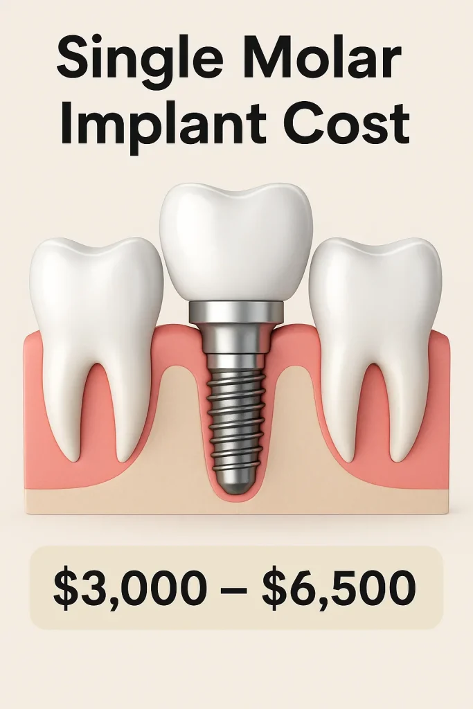 Single Molar Implant Cost: 2025 Complete Guide 4 single molar implant cost