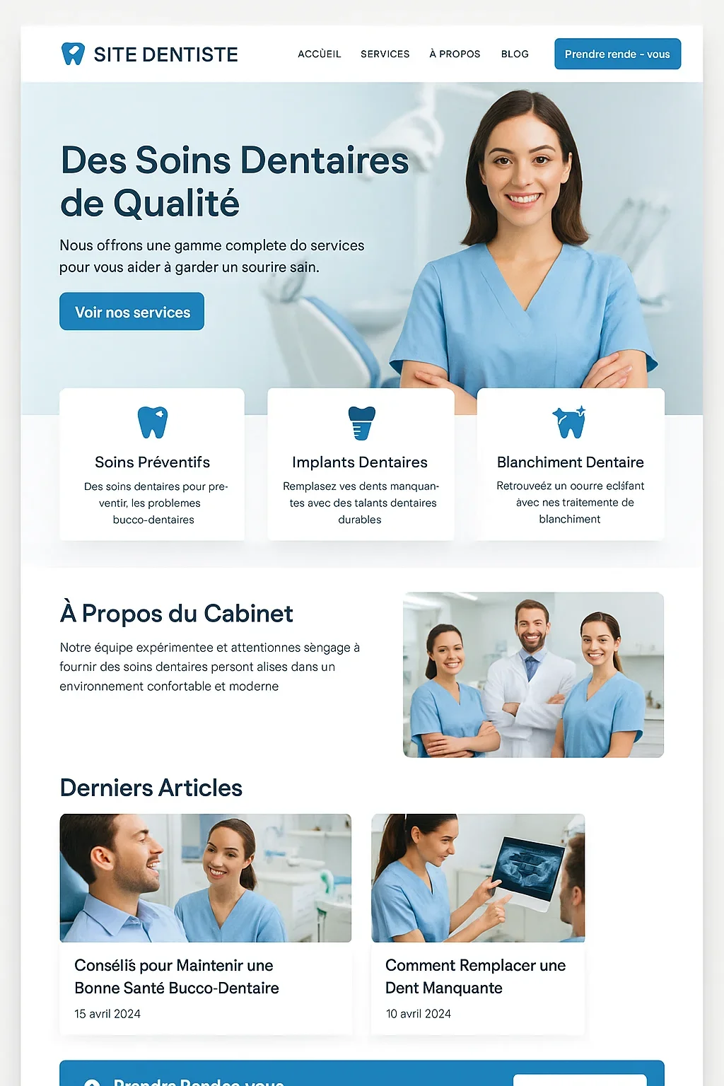 Comment créer un site dentiste moderne et efficace 5 site dentiste