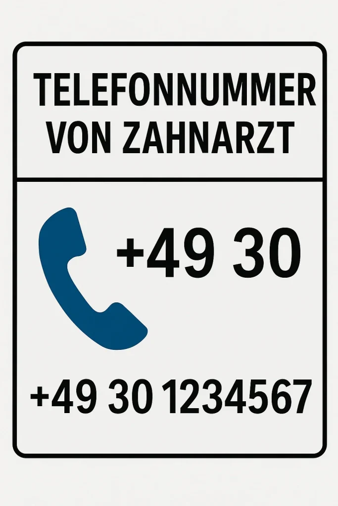 Telefonnummer von Zahnarzt – So findest du den richtigen Ansprechpartner 4 telefonnummer von zahnarzt