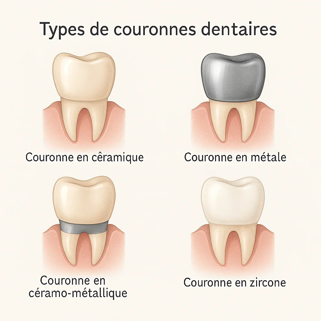 Type de couronnes dentaires 5 type de couronnes dentaires