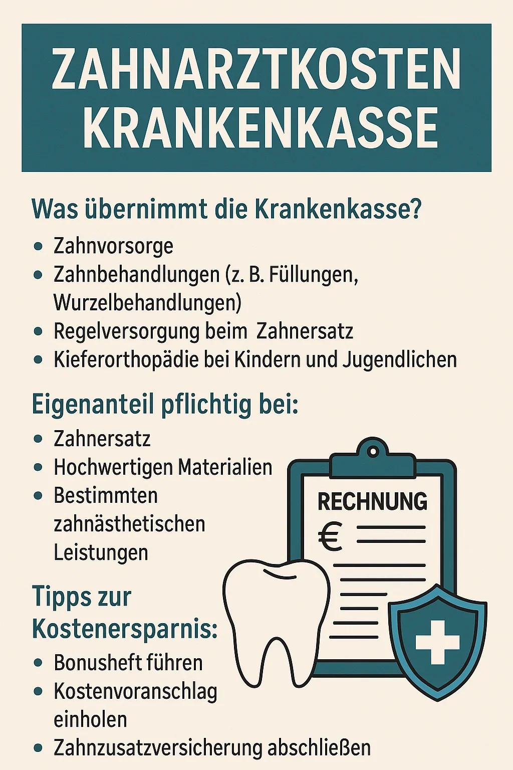 Zahnarztkosten Krankenkasse – Das musst du wirklich wissen! 5 zahnarztkosten krankenkasse