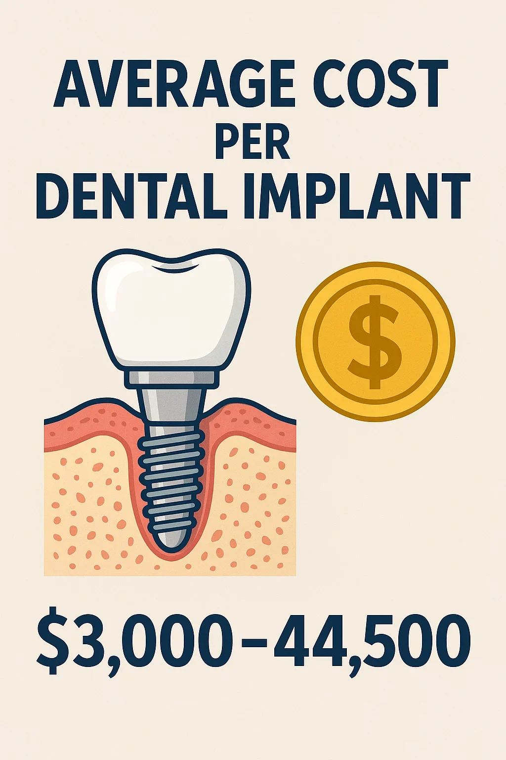 average cost per dental implant