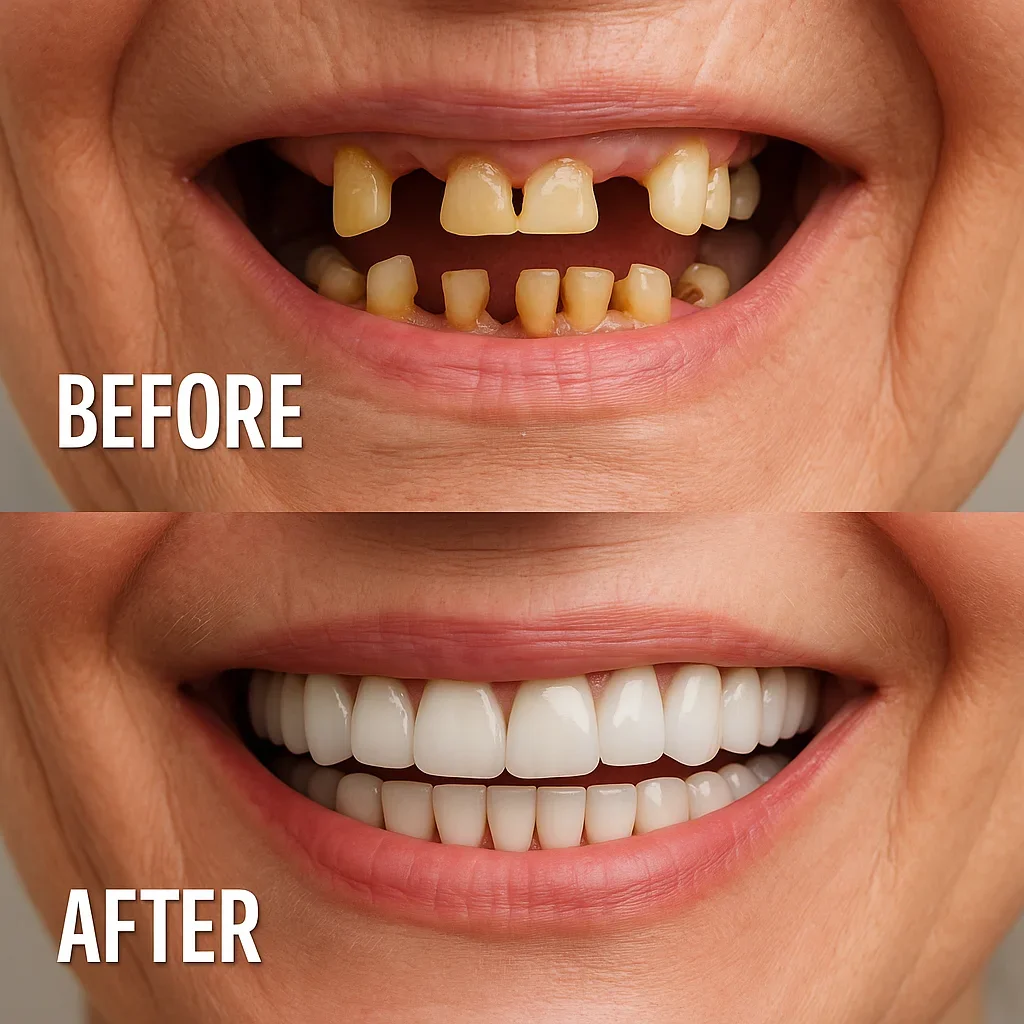 Before and After Full Dental Implants 5 before and after full dental implants