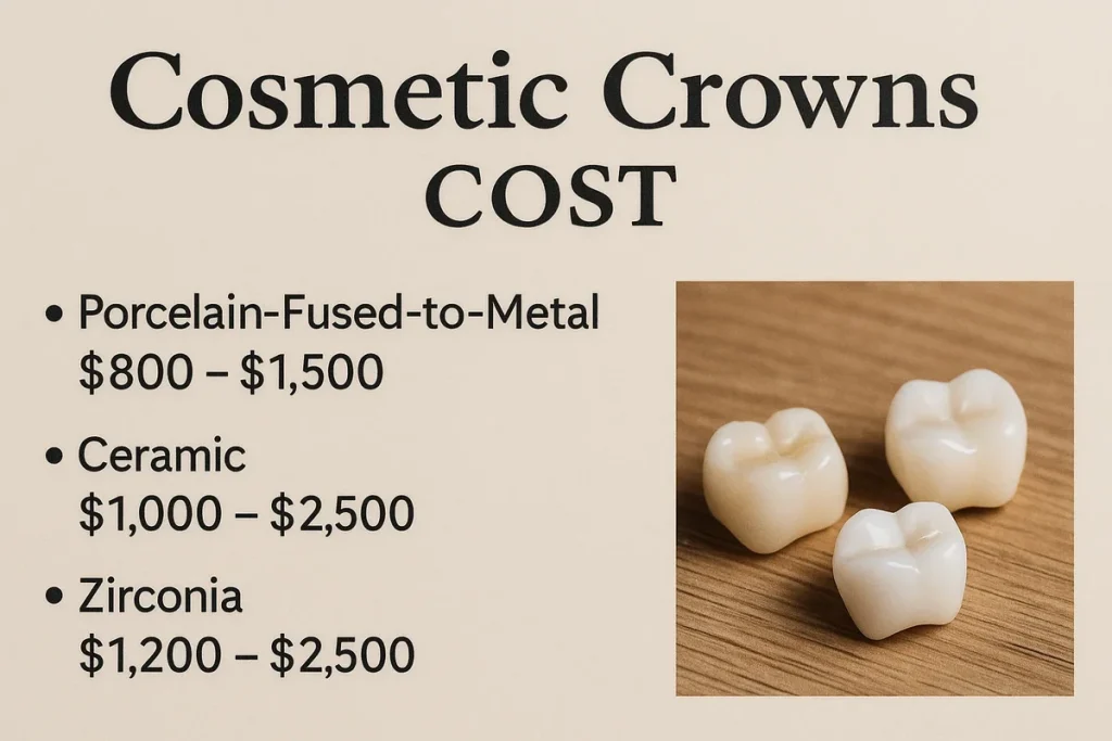 Cosmetic Crowns Cost: Complete Guide for Patients 4 cosmetic crowns cost