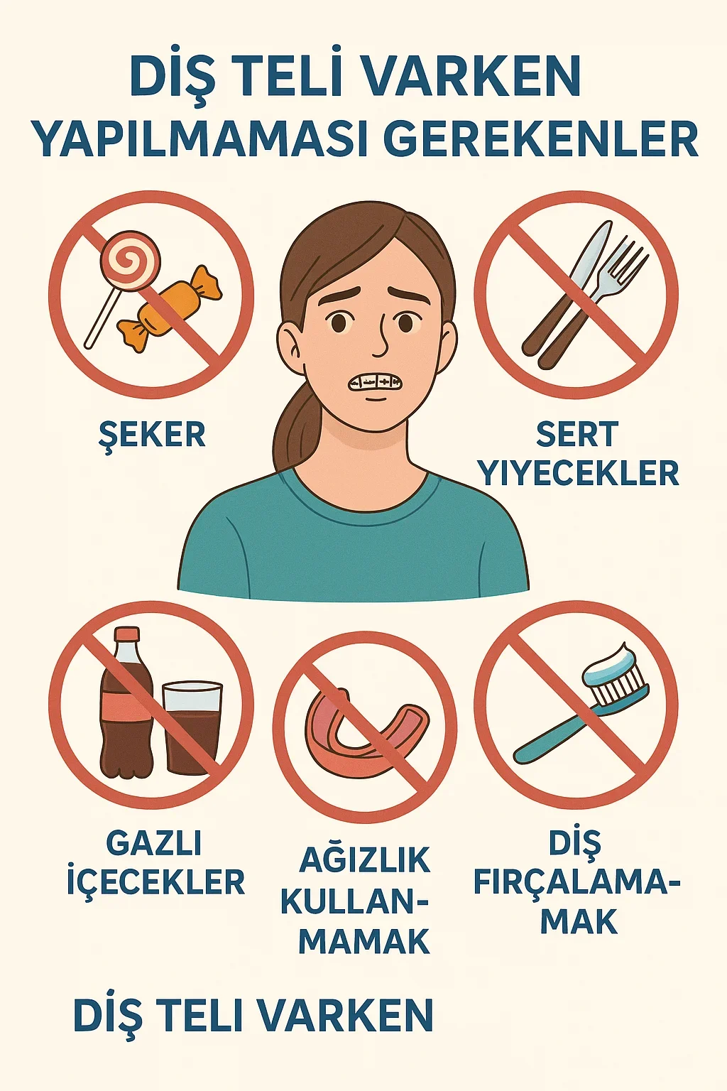 Diş Teli Varken Yapılmaması Gerekenler: En Önemli 10 Kural 5 dis teli varken yapilmamasi gerekenler