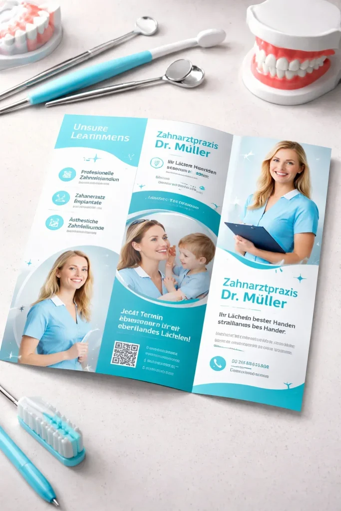 Flyer Zahnarztpraxis: Warum sie für Praxen unverzichtbar sind 4 flyer zahnarztpraxis