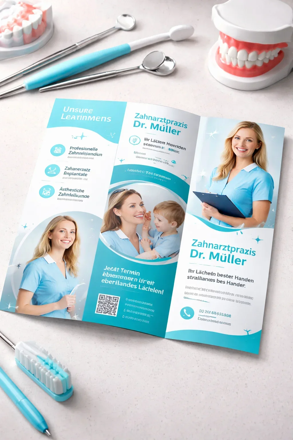 Flyer Zahnarztpraxis: Warum sie für Praxen unverzichtbar sind 5 flyer zahnarztpraxis