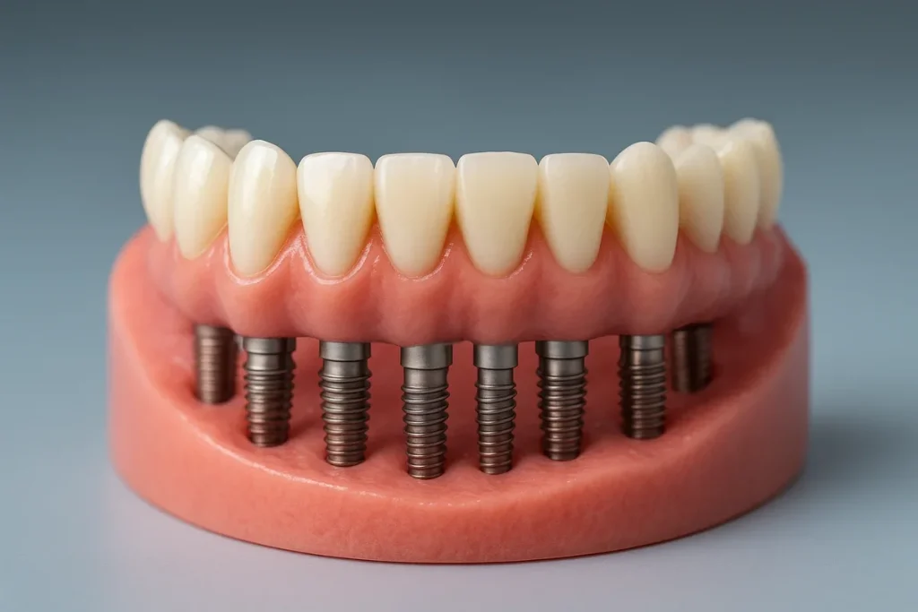 Full Top Set of Dental Implants 4 full top set of dental implants