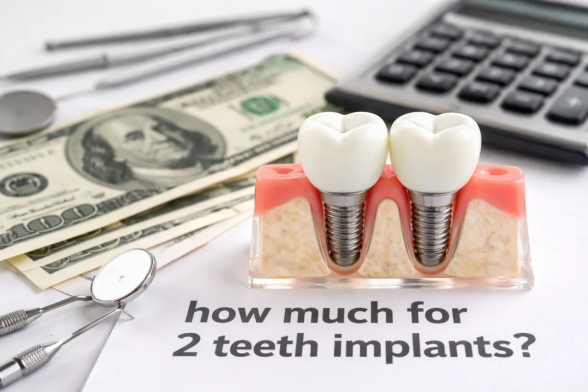 how much for 2 teeth implants