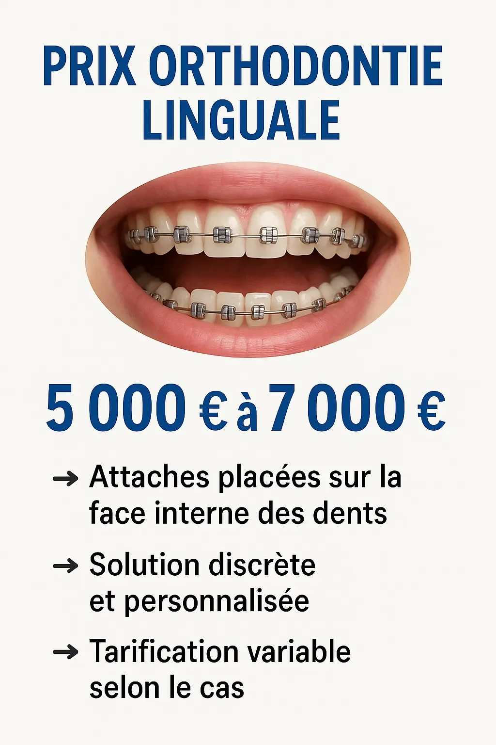 Prix orthodontie linguale : tout comprendre avant de commencer 5 prix orthodontie linguale
