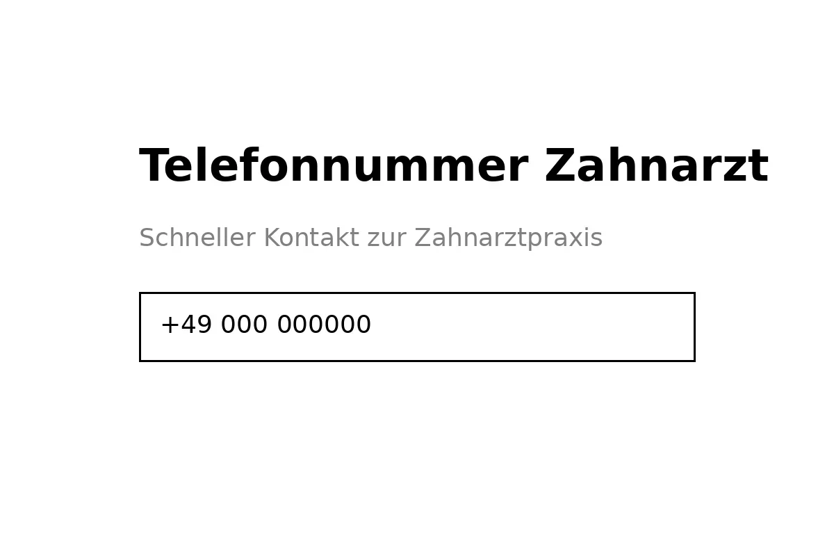 Telefonnummer Zahnarzt: So erreichen Sie schnell Hilfe 5 telefonnummer zahnarzt
