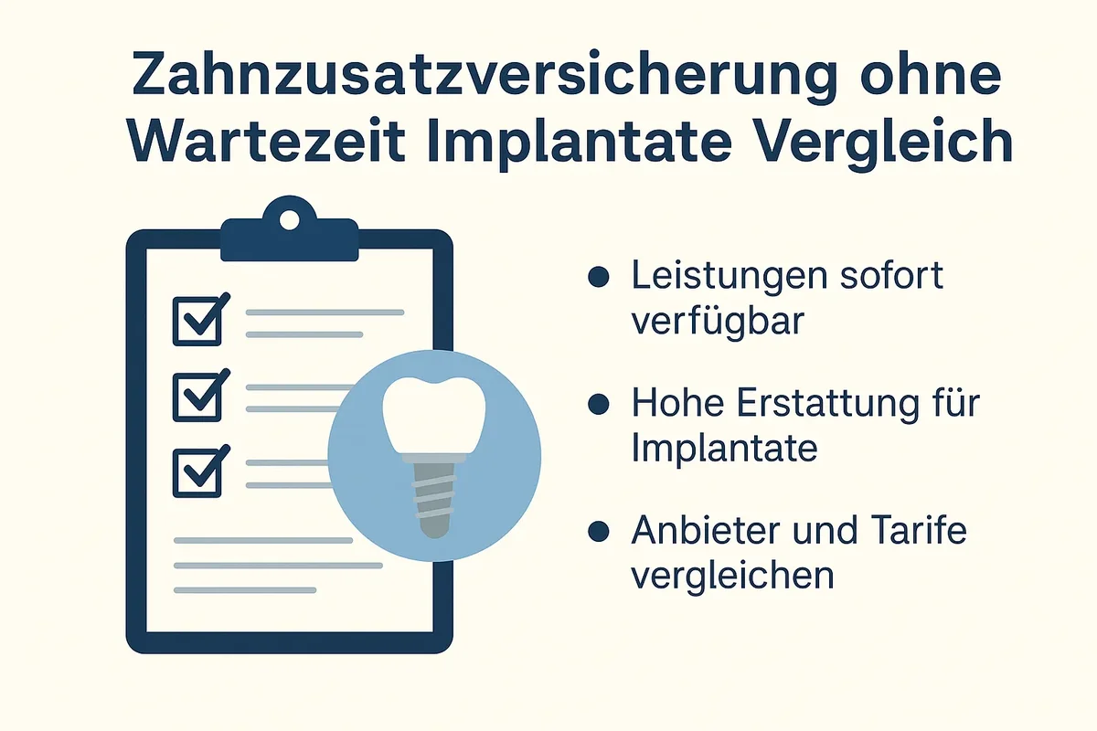 Zahnzusatzversicherung ohne Wartezeit Implantate Vergleich 5 zahnzusatzversicherung ohne wartezeit implantate vergleich