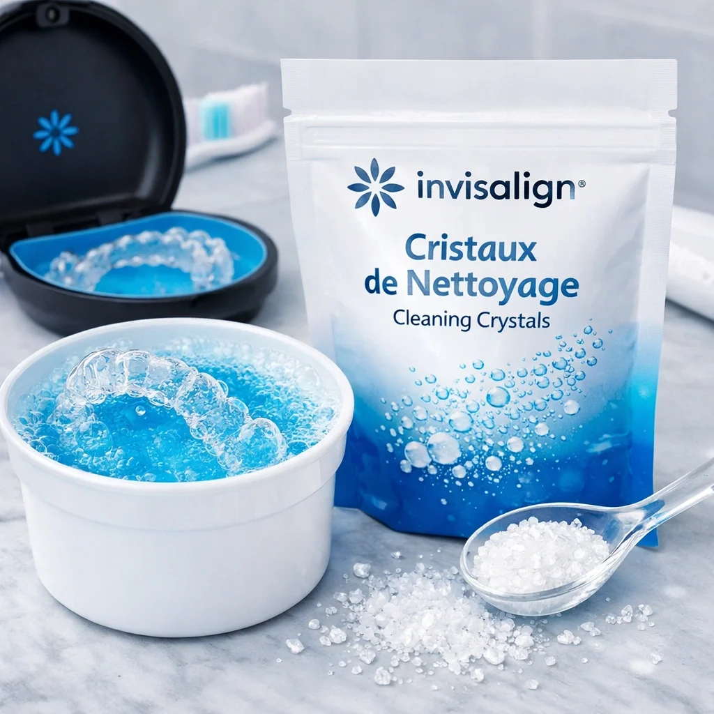Cristaux nettoyage Invisalign : comprendre leur rôle essentiel pour vos aligneurs 5 cristaux nettoyage invisalign