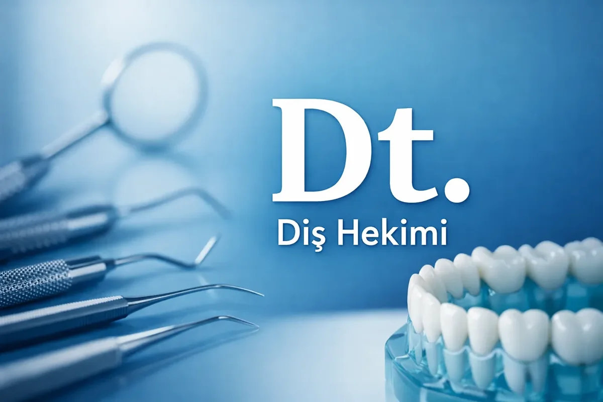 Diş Hekiminin Kısaltması Nedir? 5 dis hekiminin kisaltmasi