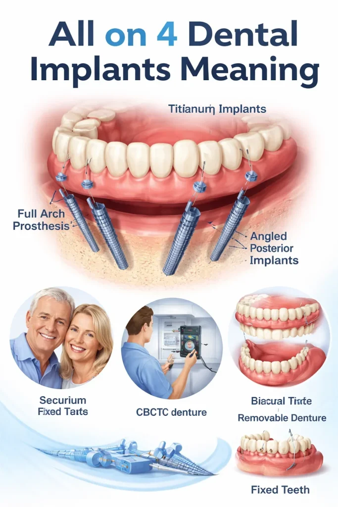All on 4 Dental Implants Meaning Explained Clearly 4 all on 4 dental implants meaning