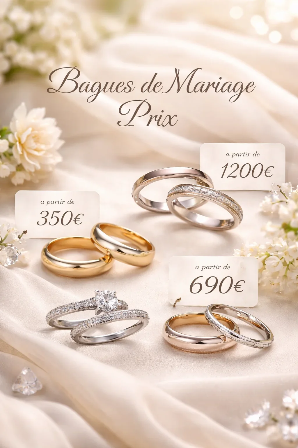 bagues de mariage prix