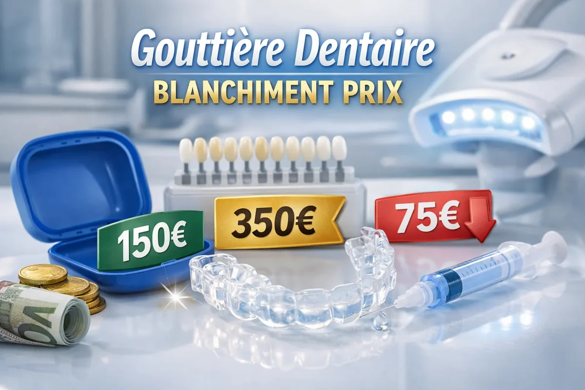 gouttière dentaire blanchiment prix