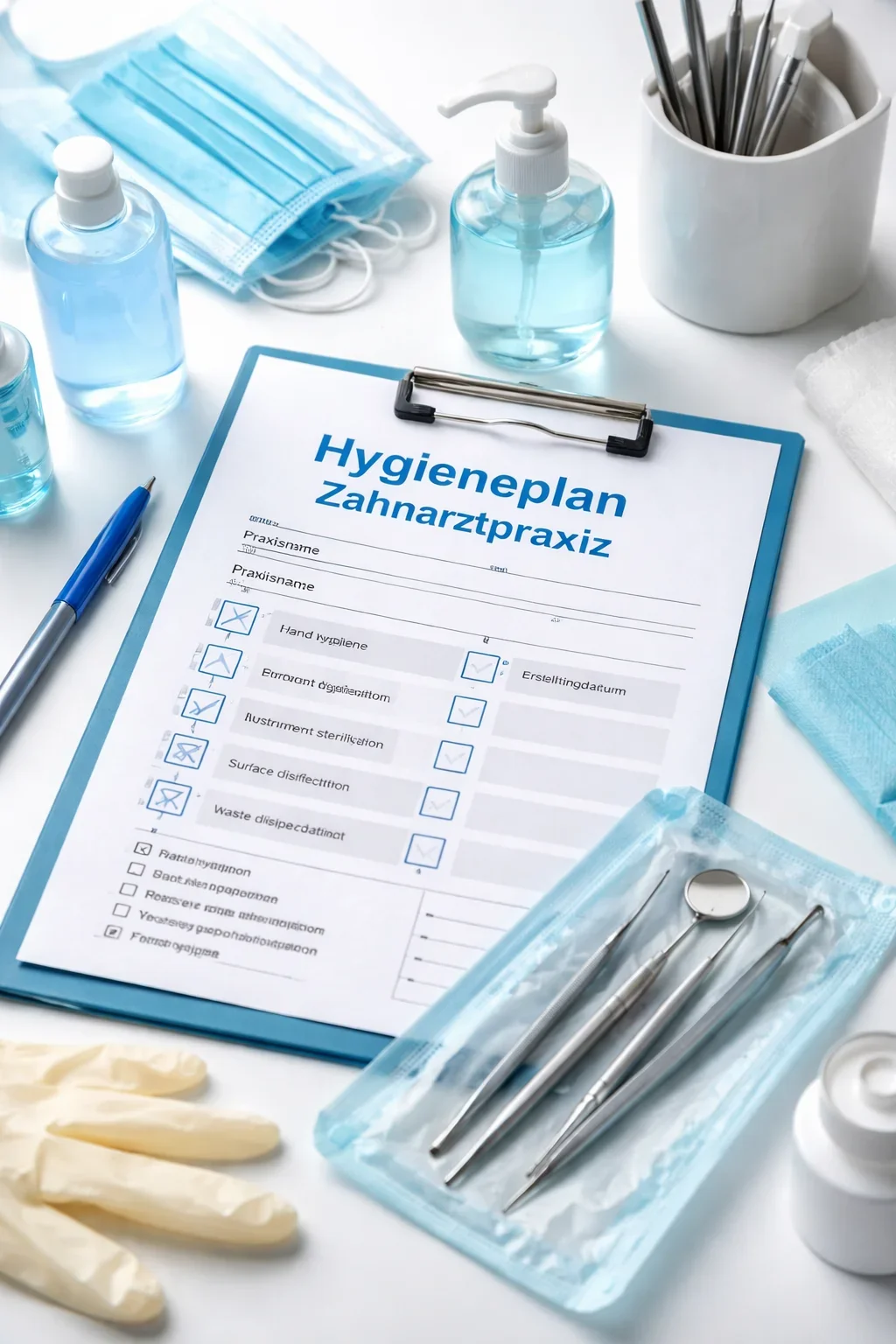 hygieneplan zahnarztpraxis zum ausfüllen