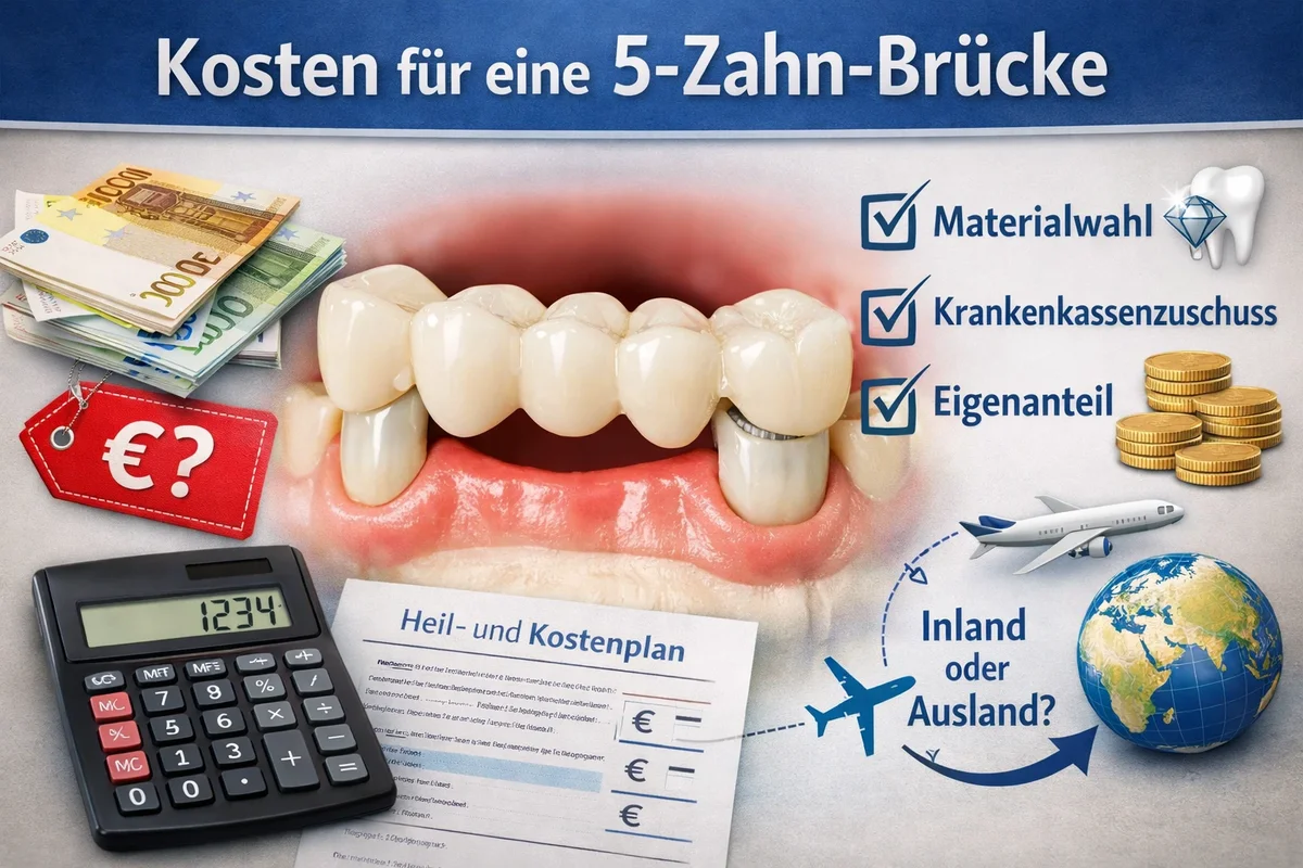 Kosten für eine 5-Zahn-Brücke: Was Patienten wissen müssen 5 kosten brücke 5 zähne