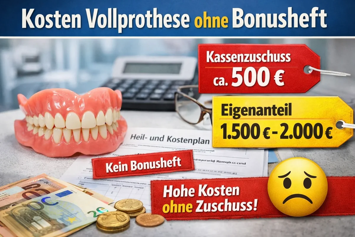 Kosten Vollprothese ohne Bonusheft – was Sie wirklich zahlen 5 kosten vollprothese ohne bonusheft