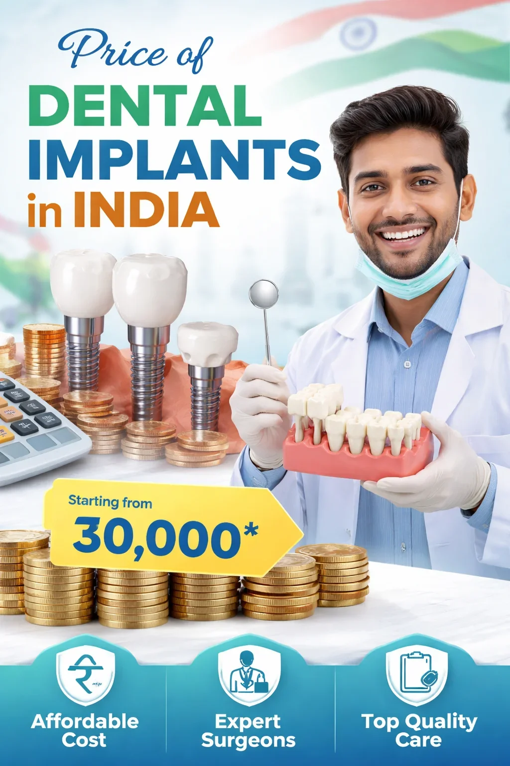 price of dental implants in india