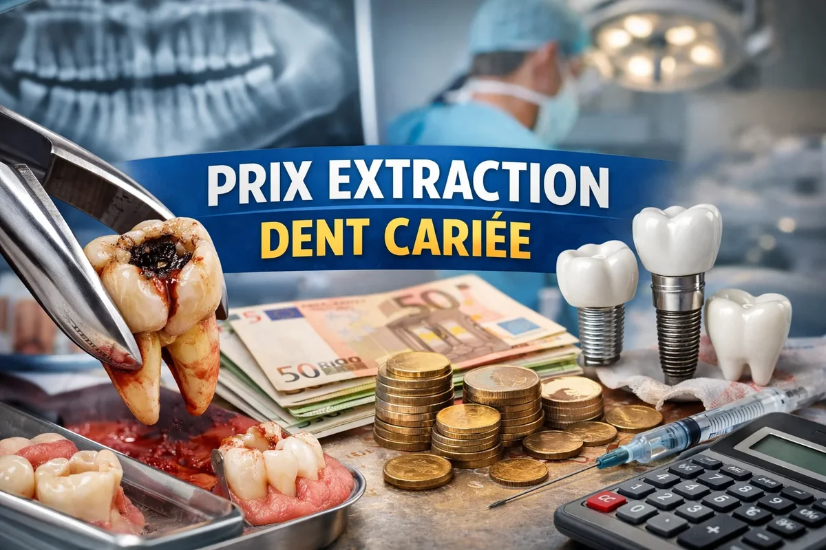 Prix extraction dent cariée : ce qu’il faut savoir avant de consulter 5 prix extraction dent cariée