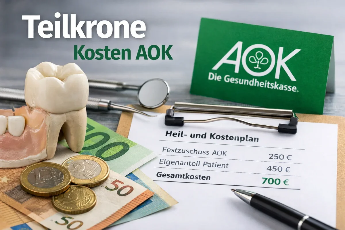 teilkrone kosten aok: Leistungen, Preise und Erstattung im Überblick 5 teilkrone kosten aok