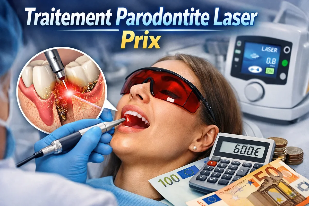 traitement parodontite laser prix