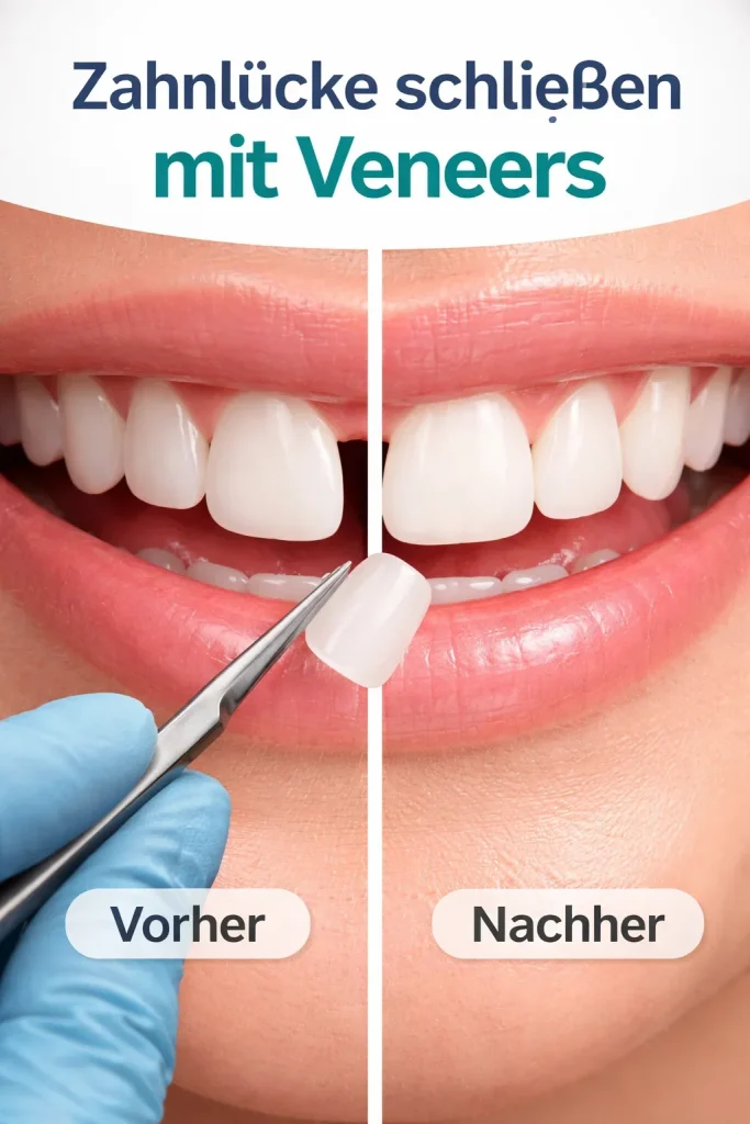 Zahnlücke schließen mit Veneers – Ästhetische Lösung für Ihr Lächeln 4 zahnlücke schließen mit veneers